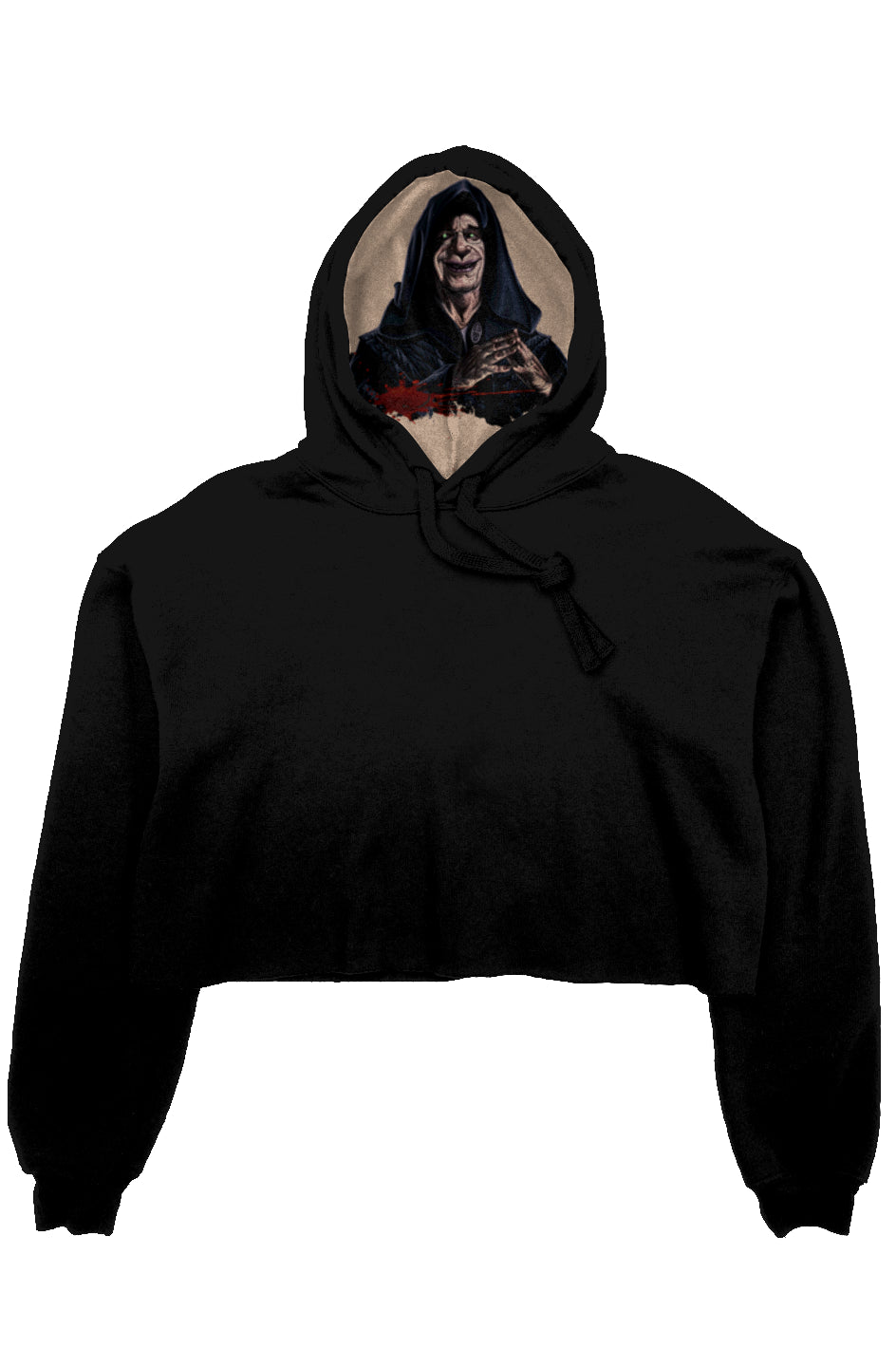 crop fleece hoodie