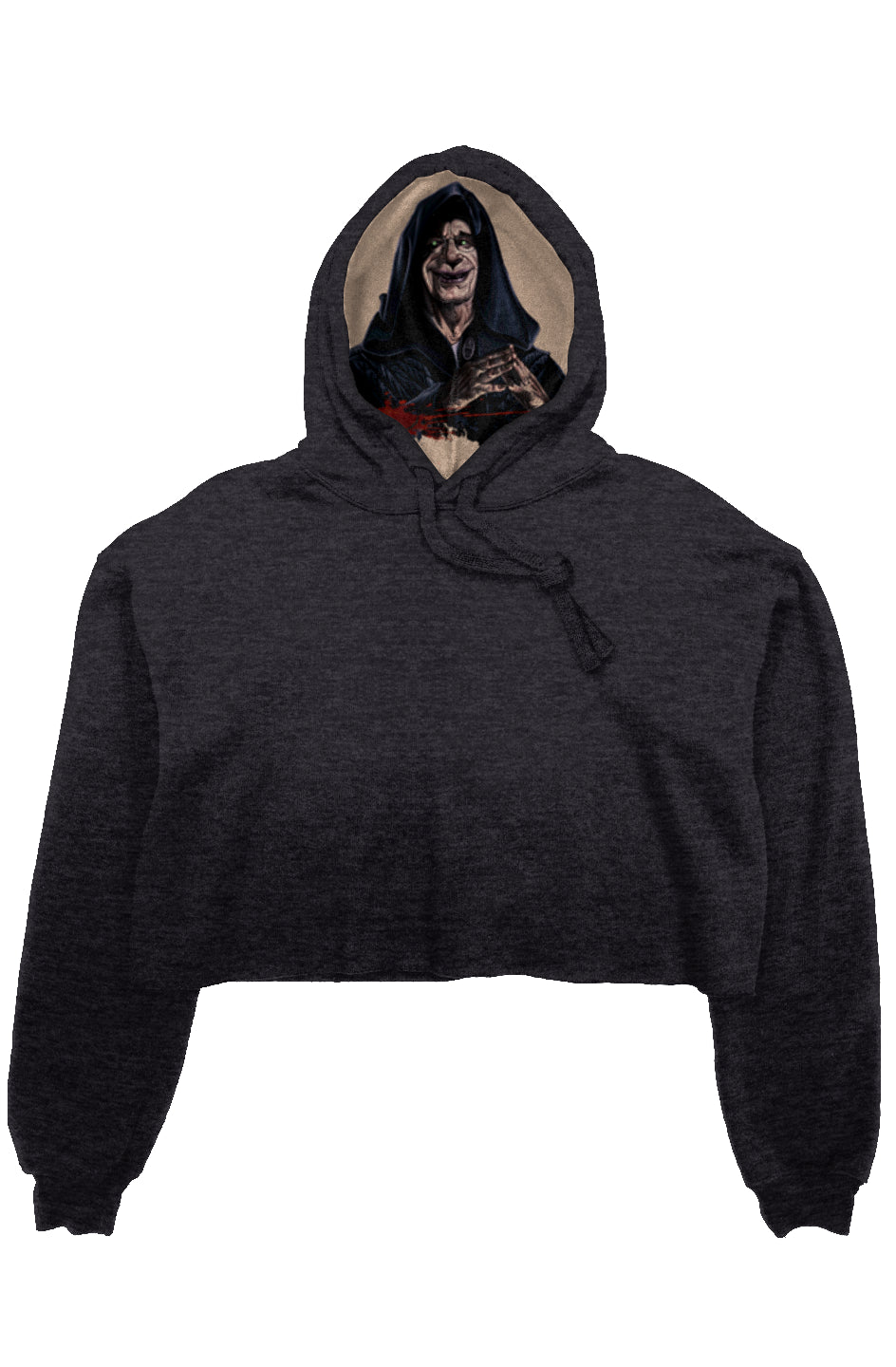 crop fleece hoodie