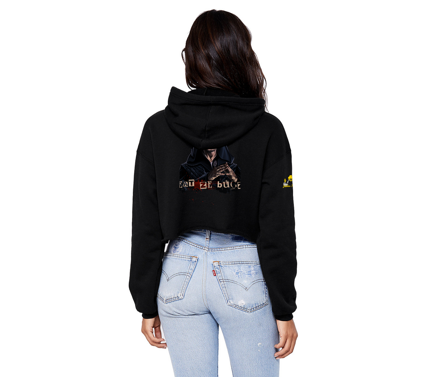 Who runs the world crop hoodie- made in USA