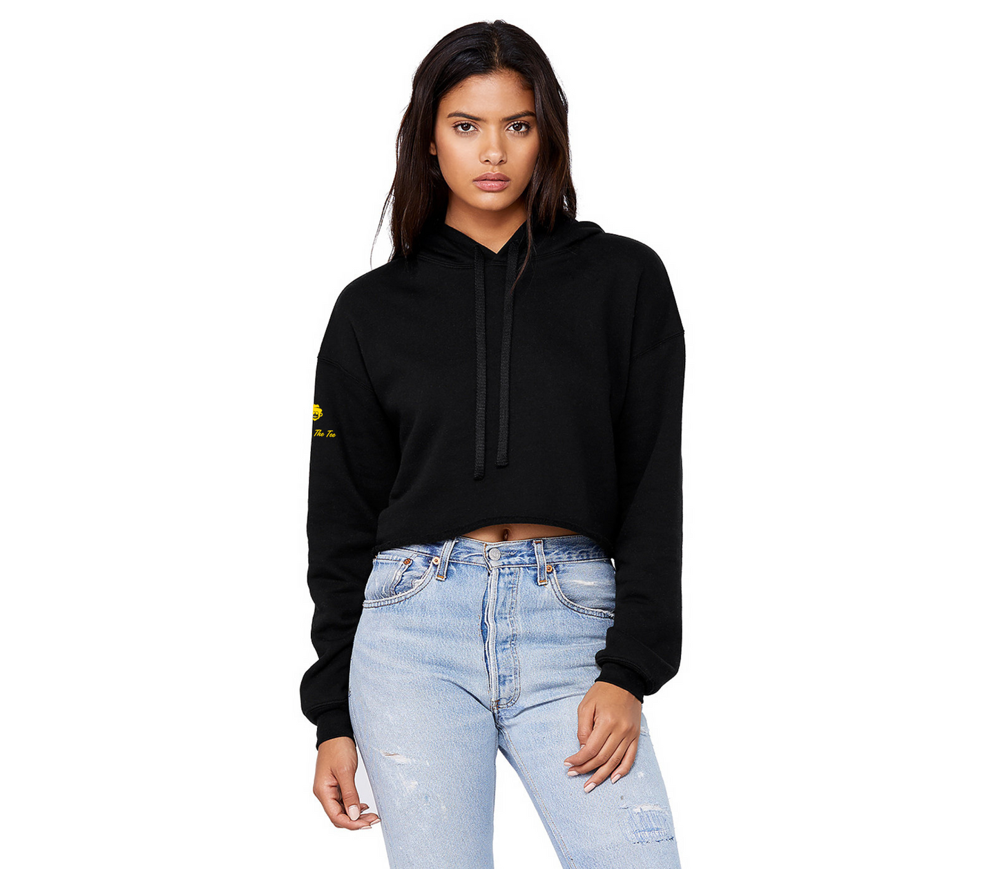 Who runs the world crop hoodie- made in USA