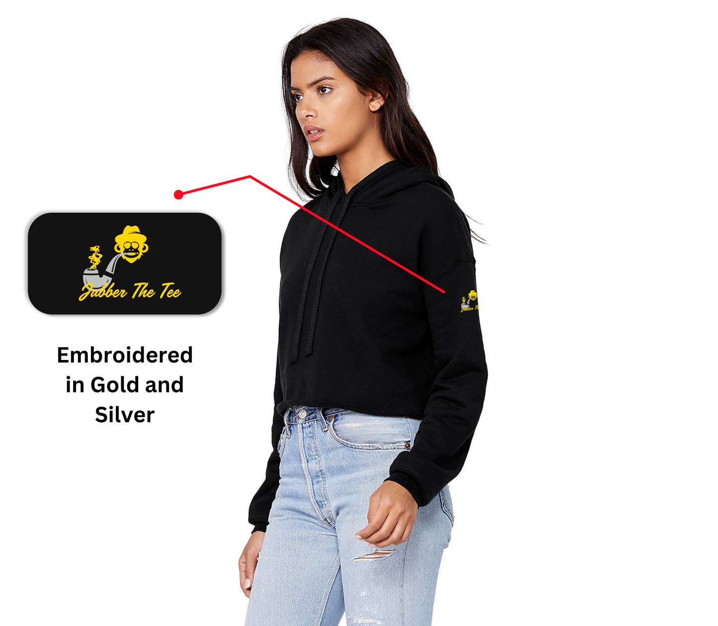 Who runs the world crop hoodie- made in USA